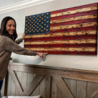 Old Glory American Flag Wall Art - Che Cose Belle