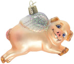 Old World Christmas Flying Pig Glass Blown Ornament - Che Cose Belle