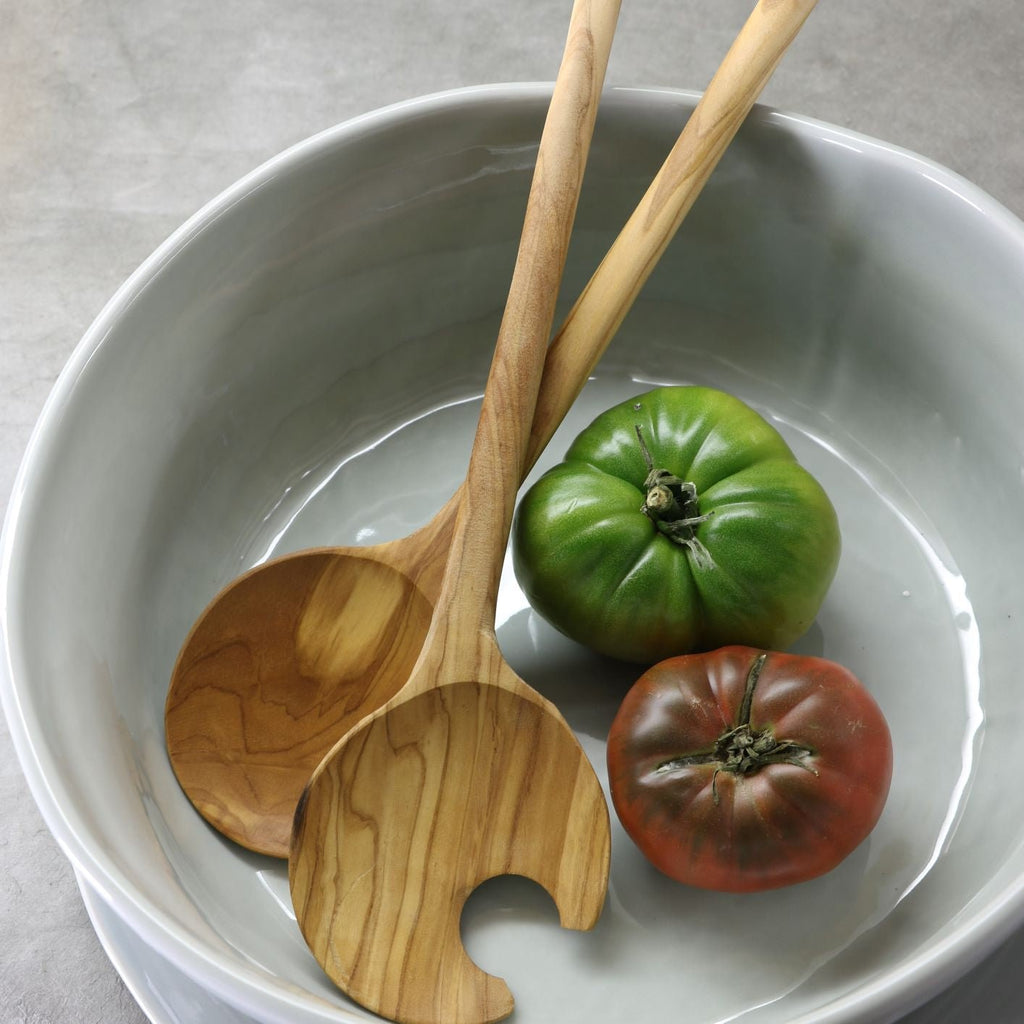 Olive Wood Crescent Serving Set - Che Cose Belle