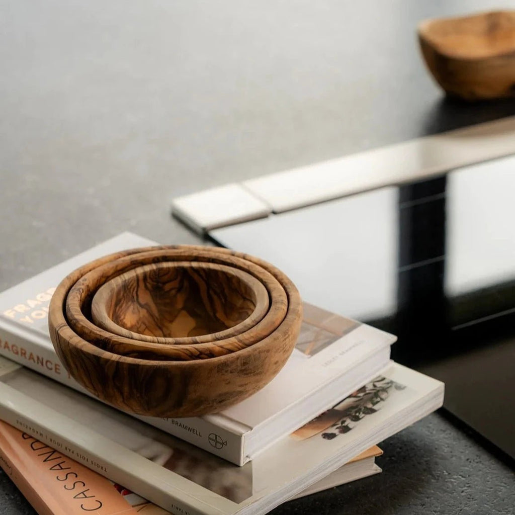 Olive Wood Nesting Bowls - set of 3 - Che Cose Belle