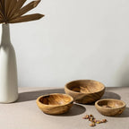 Olive Wood Nesting Bowls - set of 3 - Che Cose Belle