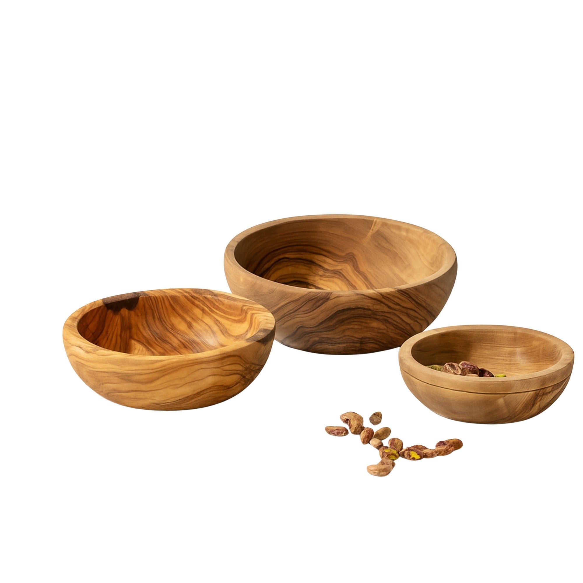 Olive Wood Nesting Bowls - set of 3 - Che Cose Belle