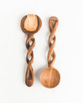 Olive Wood Spiral Salad Servers - Che Cose Belle