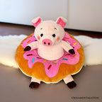 Ollie Oinker the Pig Plushie, Adorable 12" Donut Ring Stuffed Animal for Kids’ Gifts - Che Cose Belle