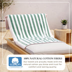 Oversized Striped Border Cabana Beach Towel - Santa Cruz