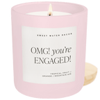 Omg! You're Engaged! Soy Candle - Pink Matte Jar - 15 oz - Che Cose Belle