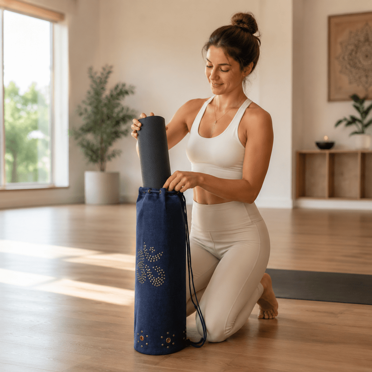 OMSutra Denim Yoga Mat Bag - Che Cose Belle