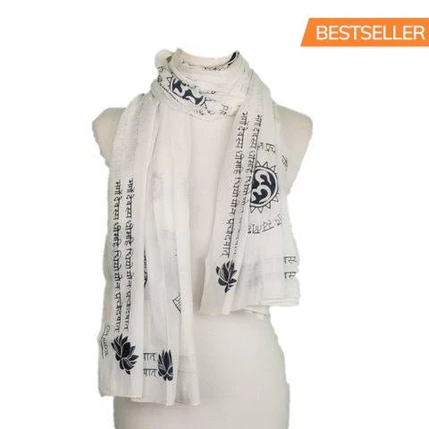 OMSutra Gayatri Mantra Prayer Shawl - Che Cose Belle