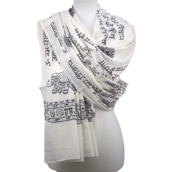 OMSutra Karma Mantra Yoga Prayer Shawl - Che Cose Belle