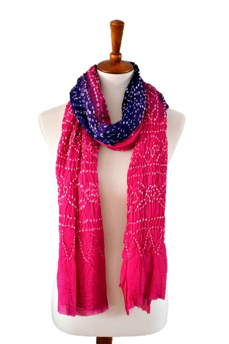 OMSutra Tie - dye designer fashion Silk Scarves - Che Cose Belle
