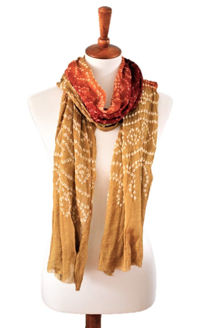 OMSutra Tie - dye designer fashion Silk Scarves - Che Cose Belle
