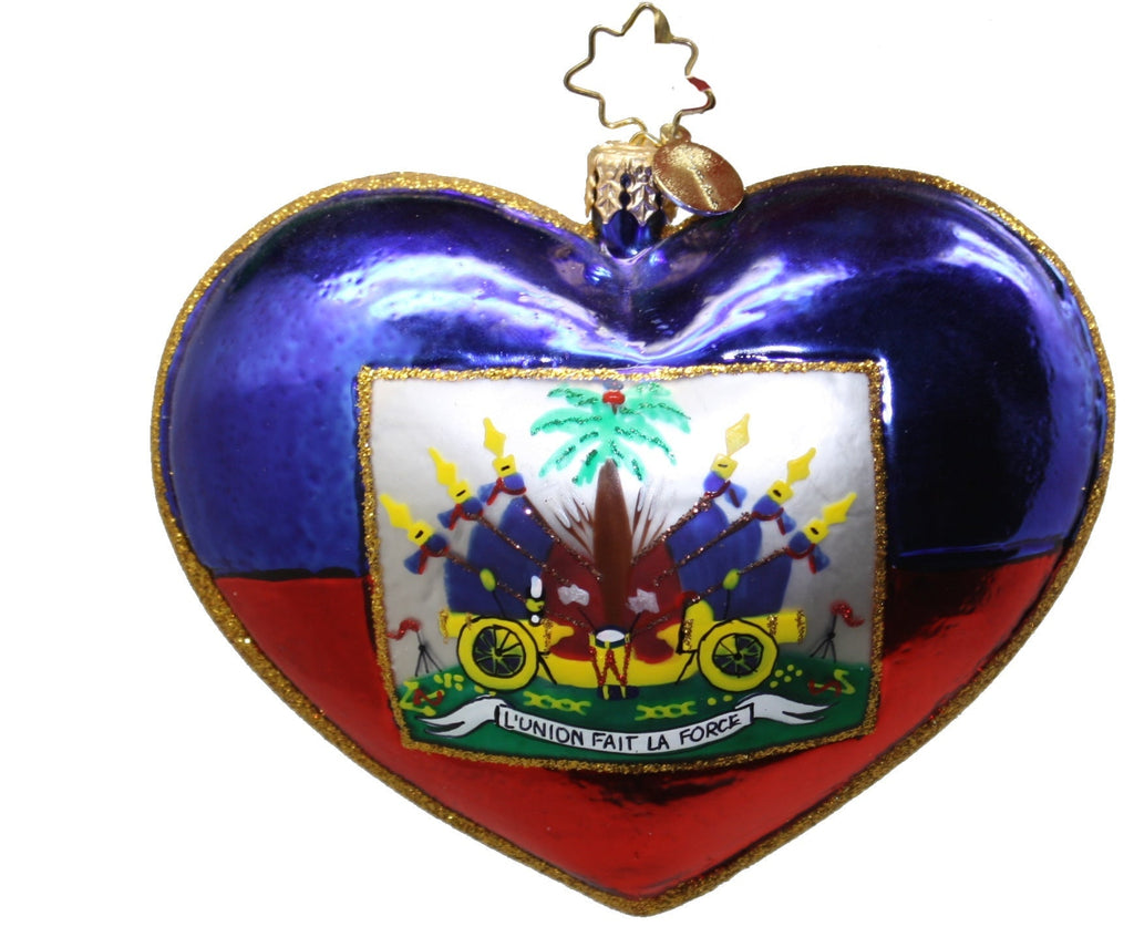 One World Heart Ornament - Che Cose Belle