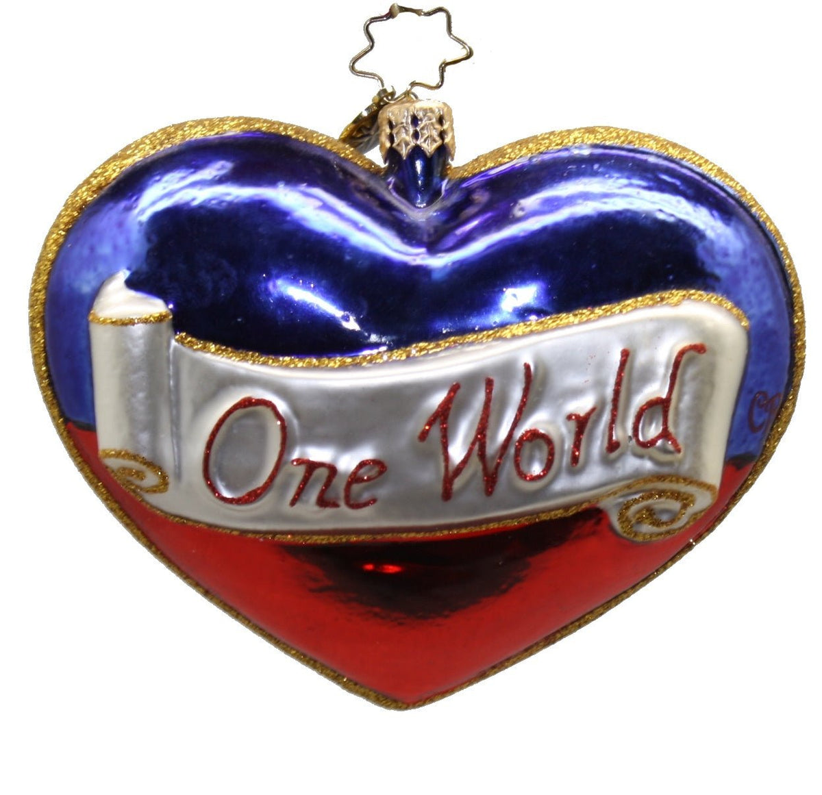 One World Heart Ornament - Che Cose Belle