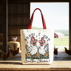 Oops I Got Another Chicken Canvas Tote Bag, Funny Farm Animal Gift Shopper - Che Cose Belle