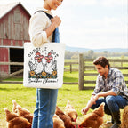 Oops I Got Another Chicken Canvas Tote Bag, Funny Farm Animal Gift Shopper - Che Cose Belle