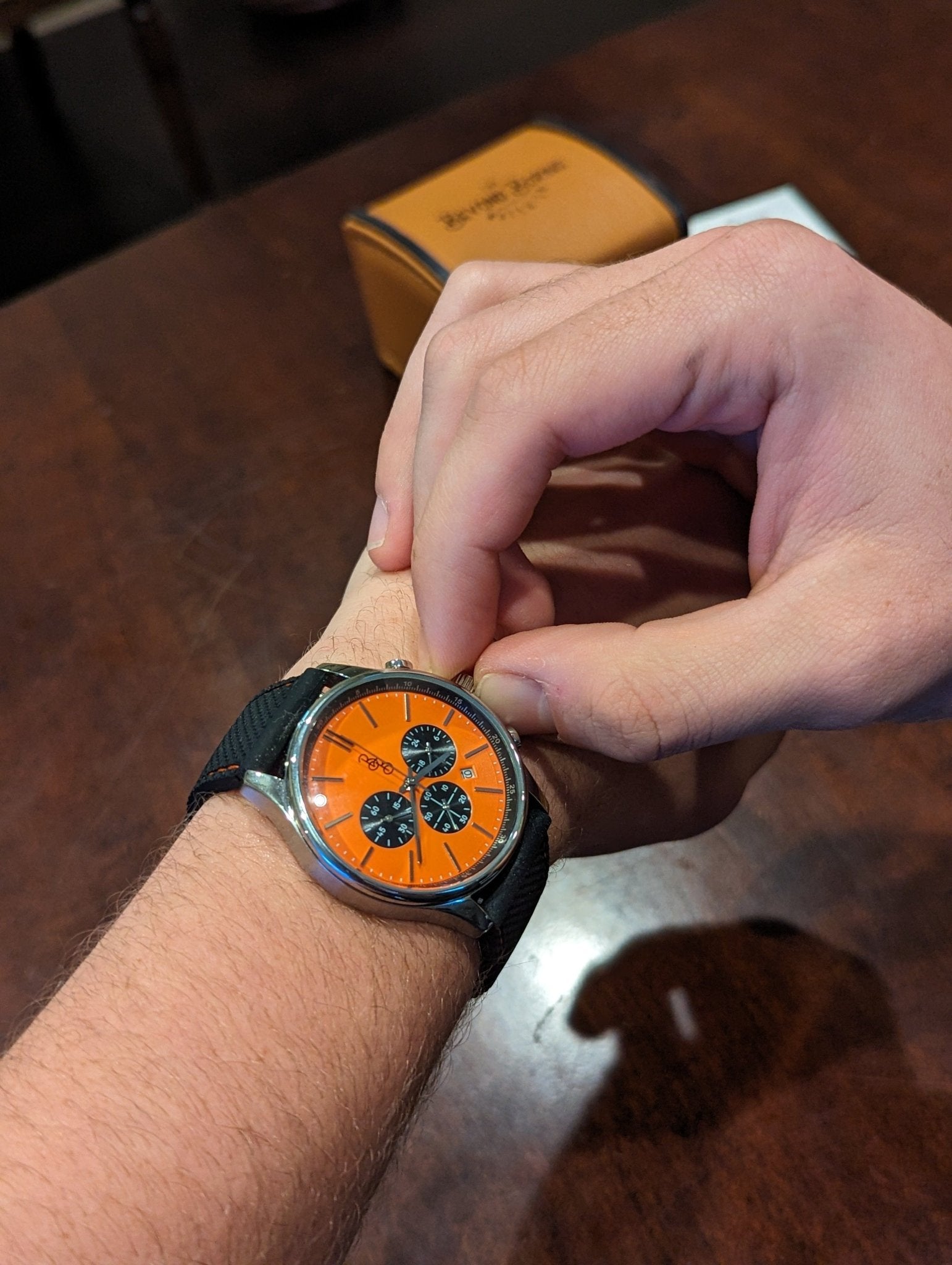 Orange and Black Chronograph - Che Cose Belle