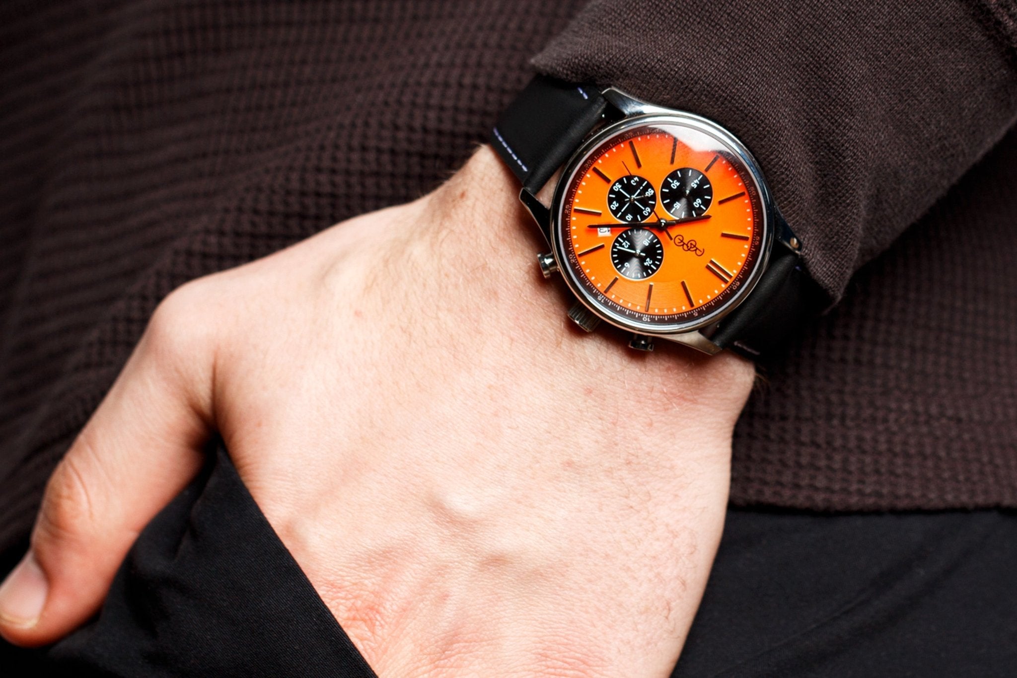 Orange and Black Chronograph - Che Cose Belle