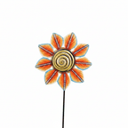 Orange Petal Painted Garden Stake - Che Cose Belle