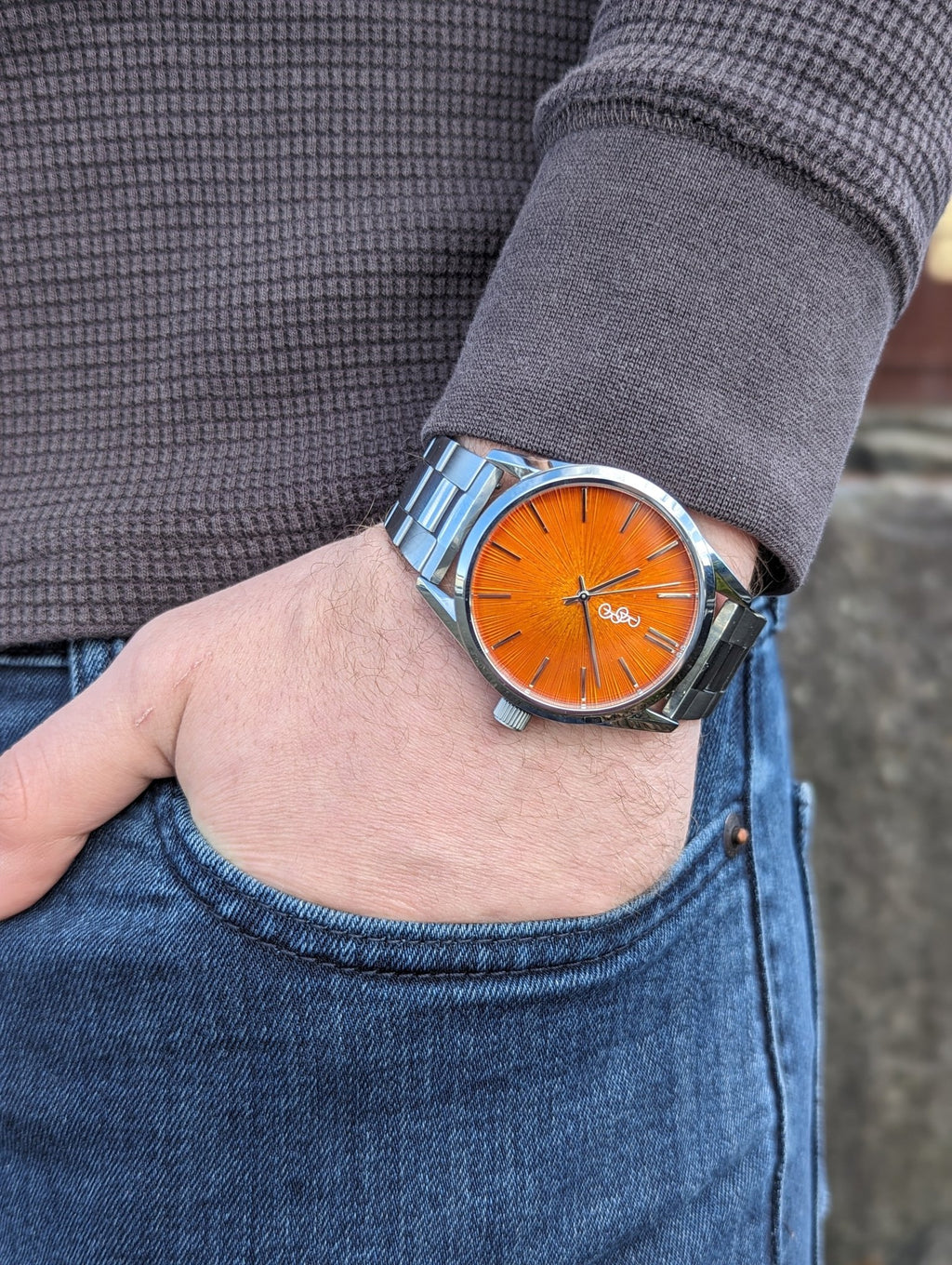 Orange Sunburst Watch - Che Cose Belle