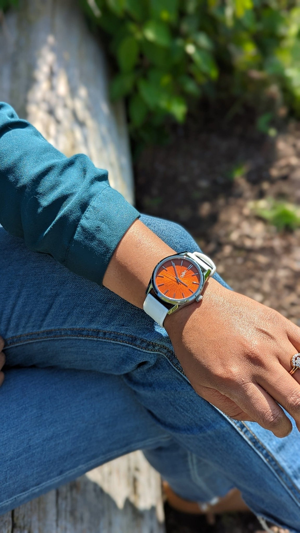 Orange Sunburst Watch - Che Cose Belle