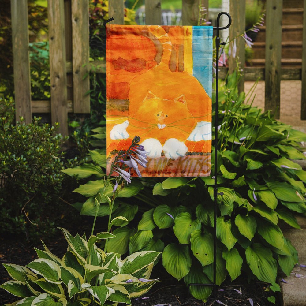 Orange Tabby Welcome Cat Garden Flag – Decorative Outdoor Yard Flag - Che Cose Belle