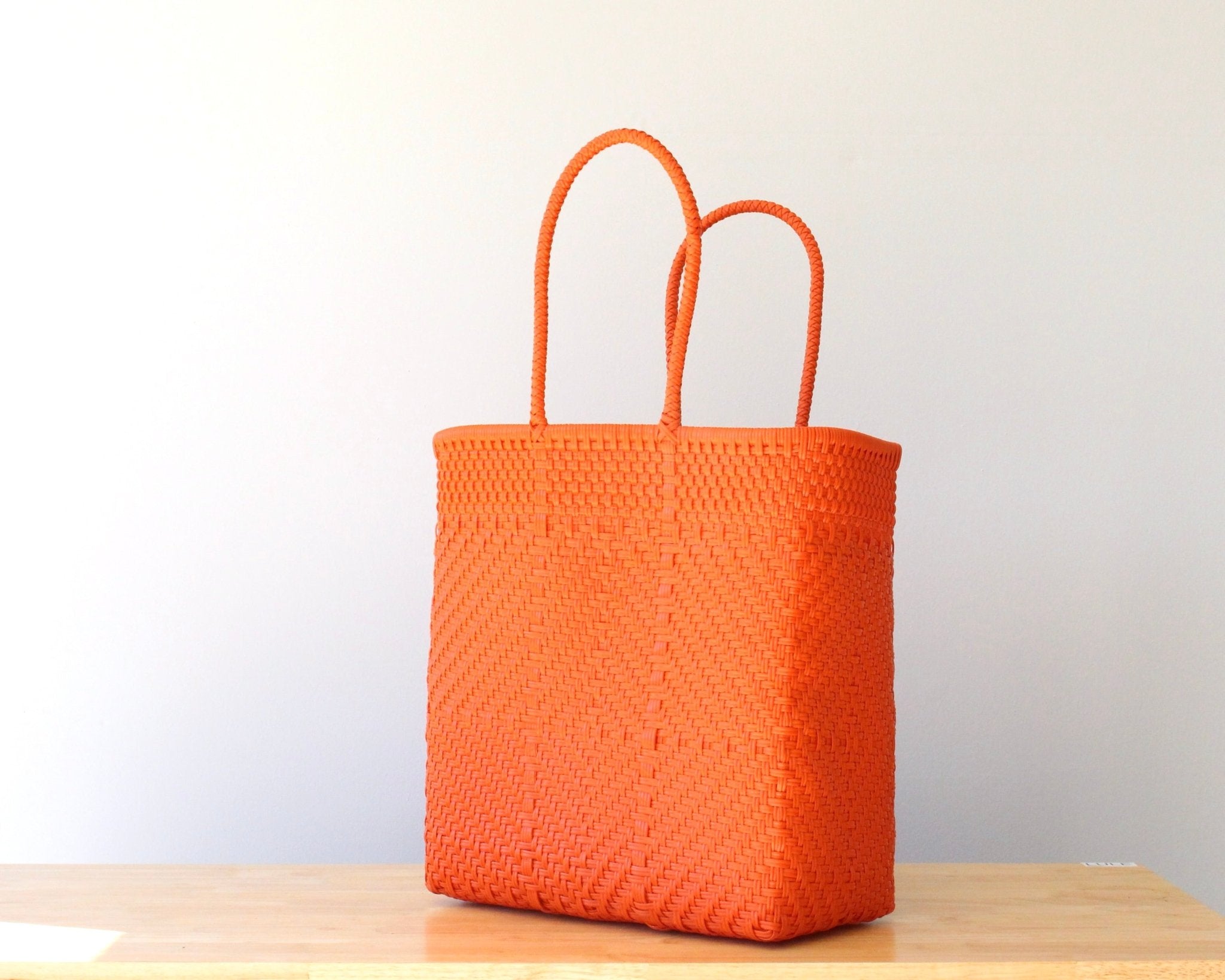 Orange Woven Artisan Tote Bag - Che Cose Belle
