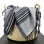 Organic Cotton Cambodian Handloom Tapestry Throw Lightweight Textured Bed Sofa