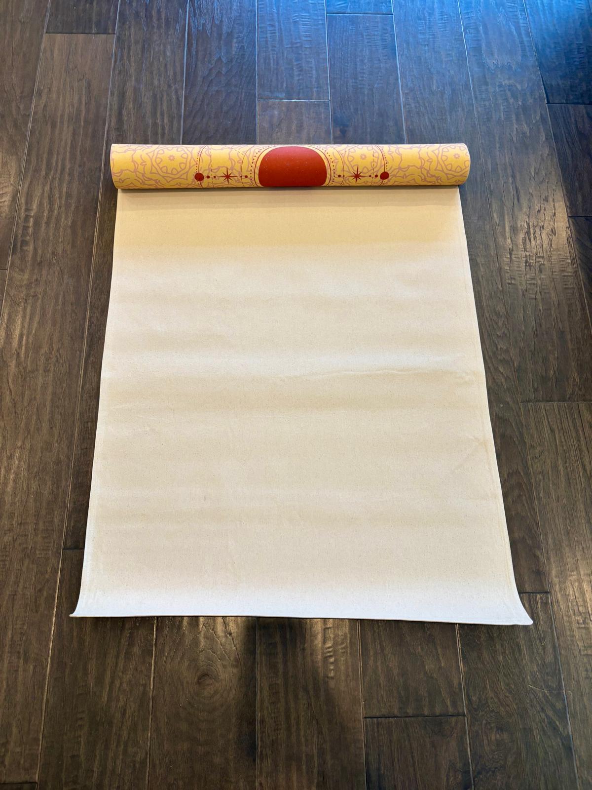 Organic Cotton Yoga Mat | Extra Wide & Long for Balance - Che Cose Belle