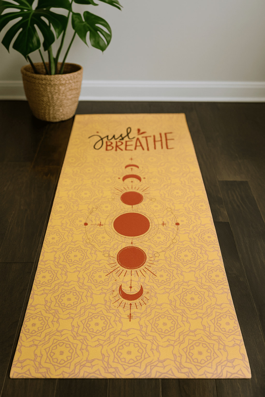 Organic Cotton Yoga Mat | Extra Wide & Long for Balance - Che Cose Belle