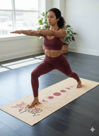 Organic Cotton Yoga Mat | Extra Wide & Long for Balance - Che Cose Belle