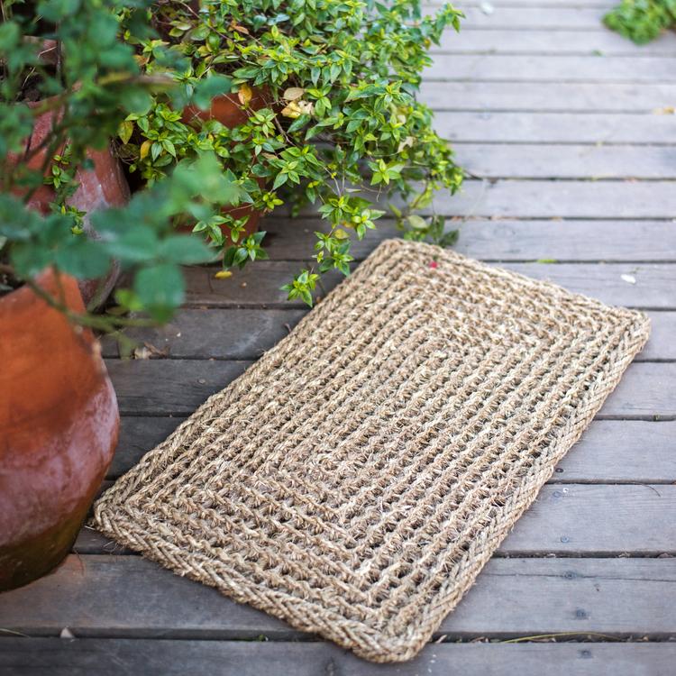 Organic Natural Straw Door Mat - Che Cose Belle