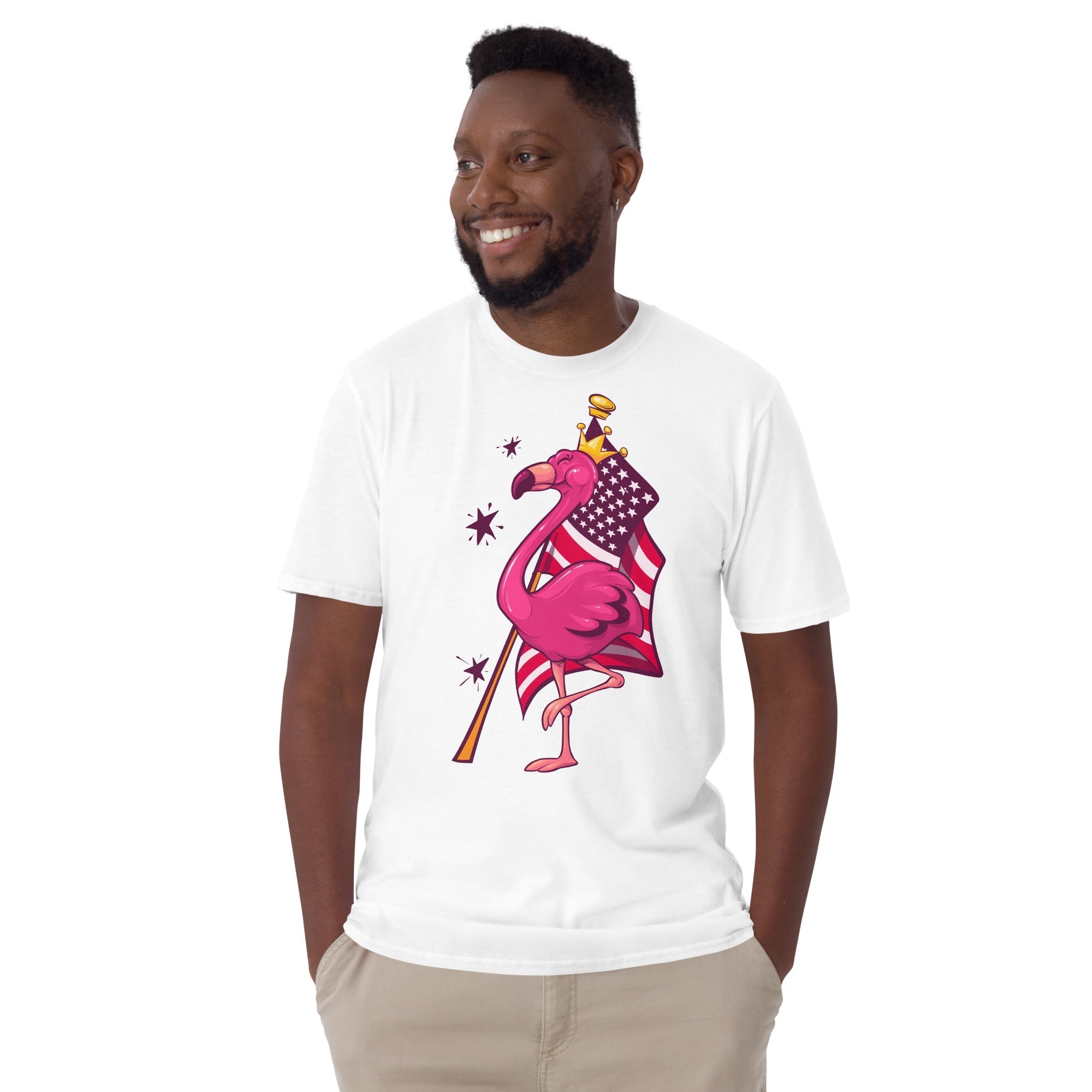 Original The Popular Flamingo Fourth of July T-Shirt - Che Cose Belle