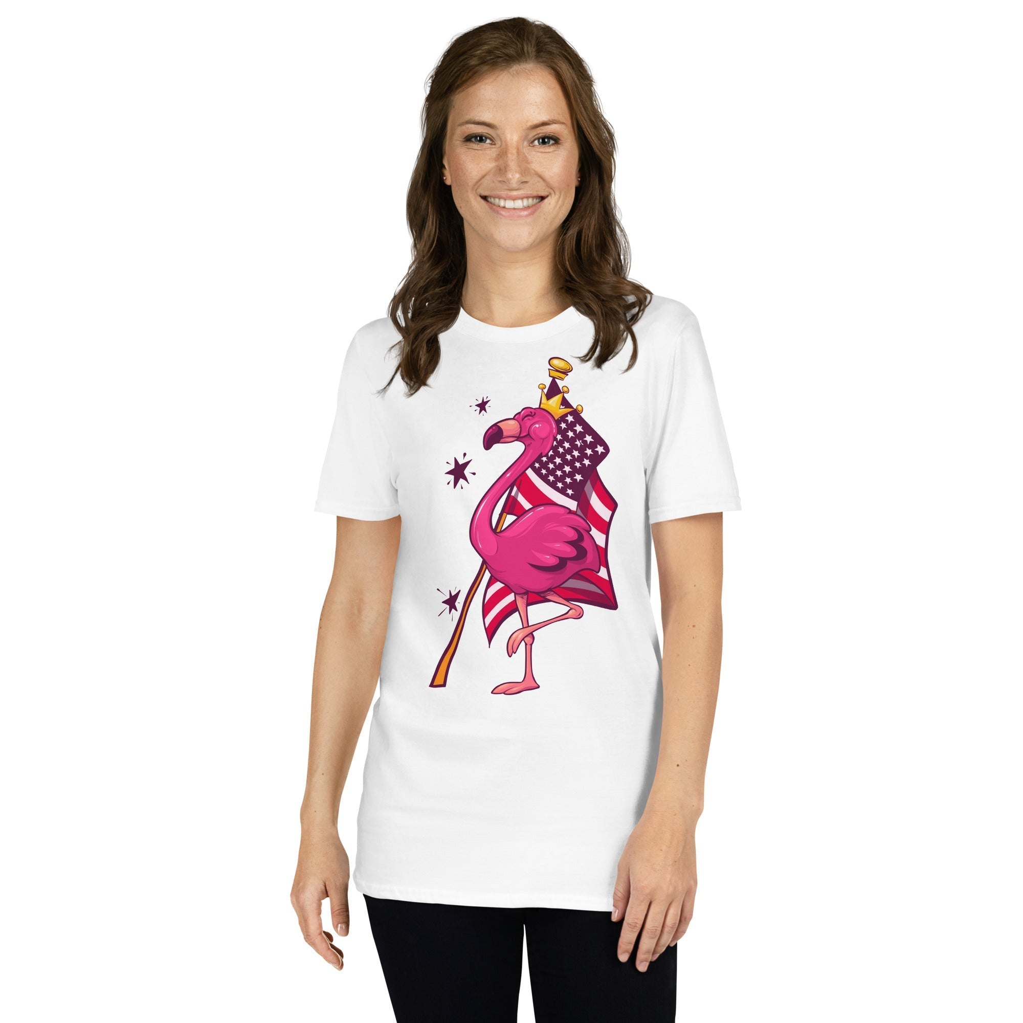 Original The Popular Flamingo Fourth of July T-Shirt - Che Cose Belle