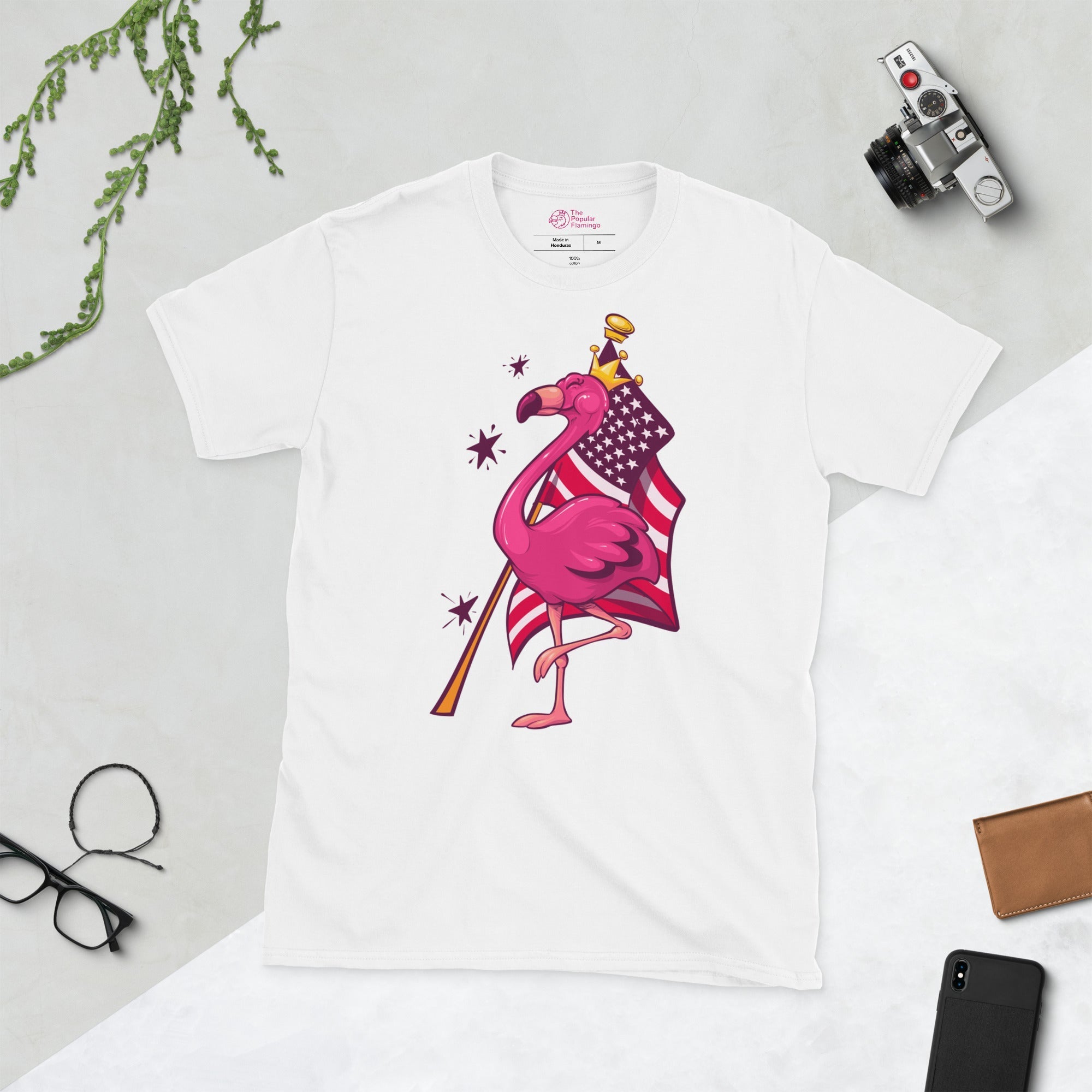 Original The Popular Flamingo Fourth of July T-Shirt - Che Cose Belle