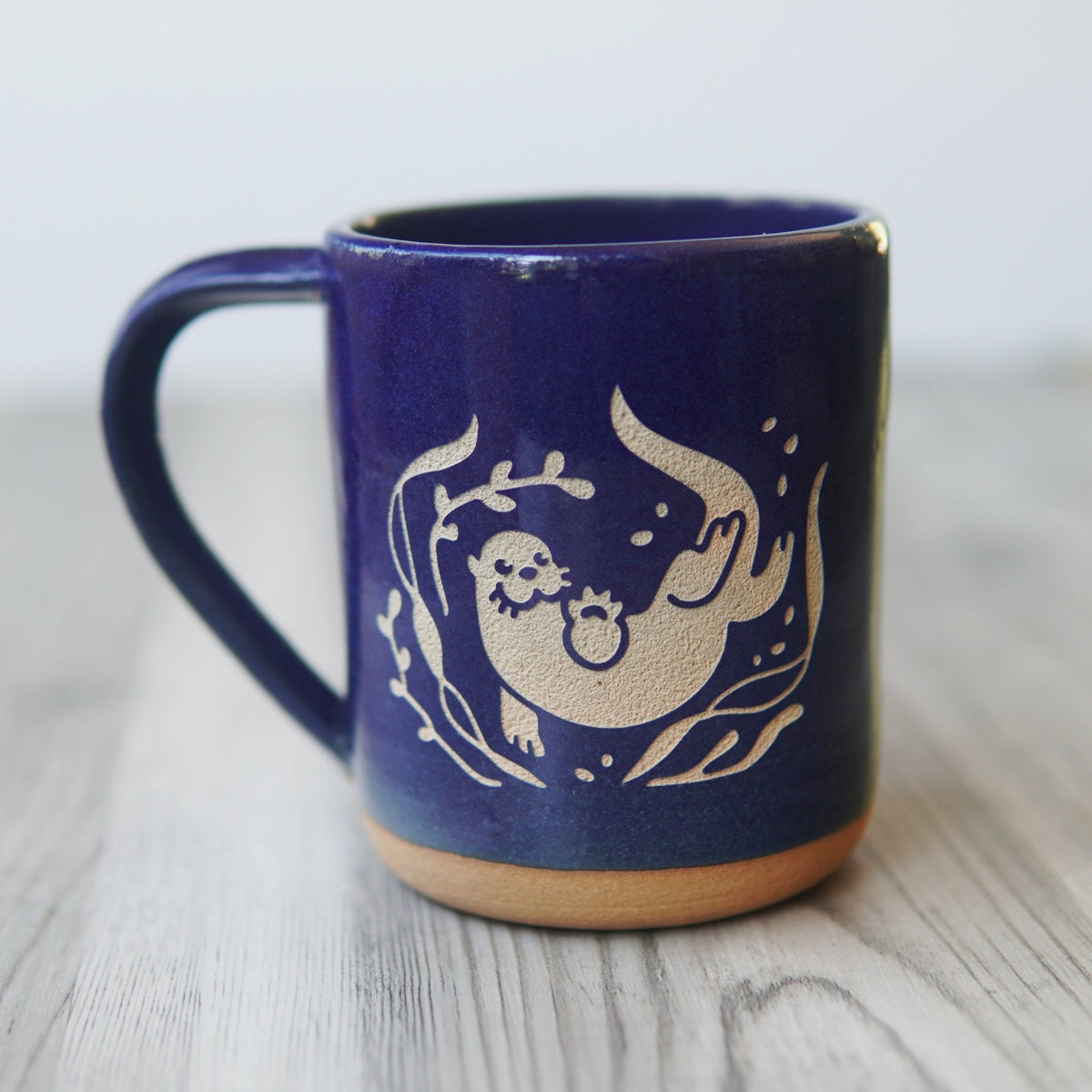 Otter Mug, Farmhouse Style Handmade Pottery - Che Cose Belle