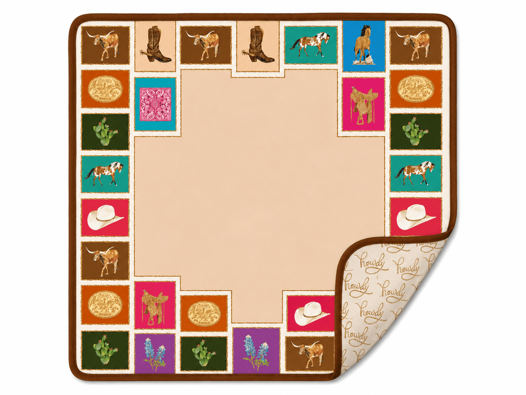 Out West Double-Sided Mahjong Mat (Preorder) - Che Cose Belle
