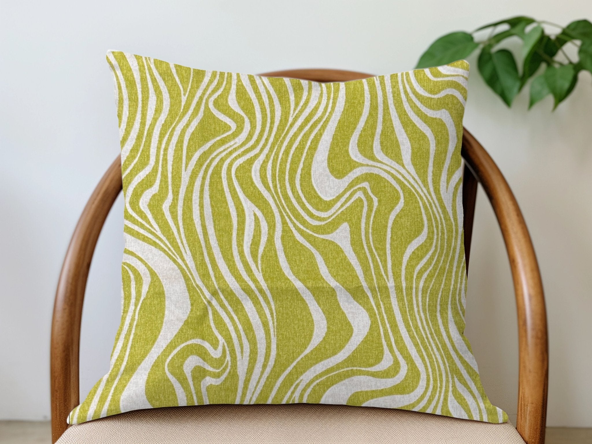 Outdoor Waves Pillow Cover - Chartreuse - Che Cose Belle
