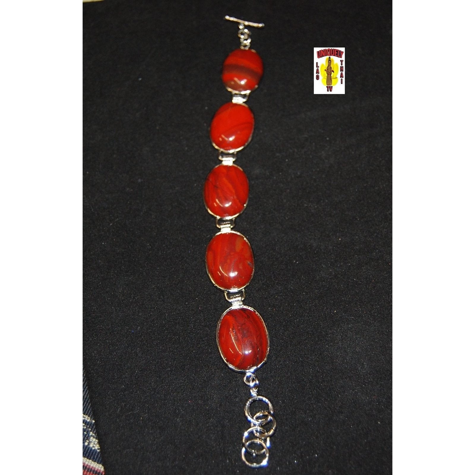 Oval Jasper Brecciated Bracelet - Che Cose Belle