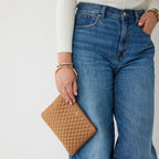 The Bracelet Pouch — Caramel Quilted