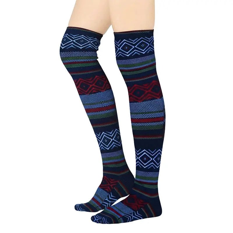 Over The Knee Fleece Socks - Nordic - Che Cose Belle