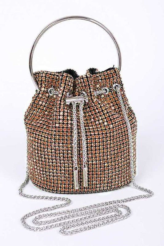 Oversize Rhinestone Iconic Bucket Bag - Che Cose Belle