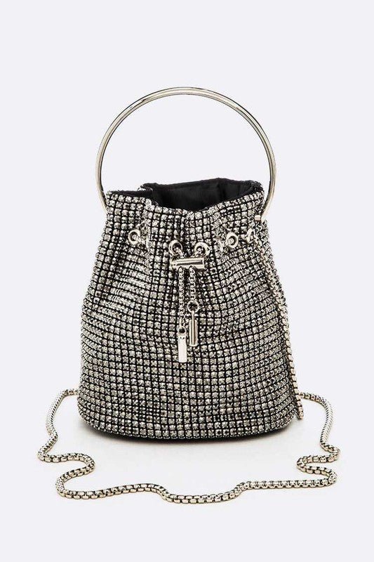 Oversize Rhinestone Iconic Bucket Bag - Che Cose Belle