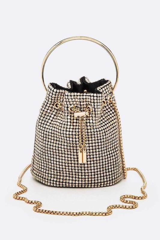 Oversize Rhinestone Iconic Bucket Bag - Che Cose Belle