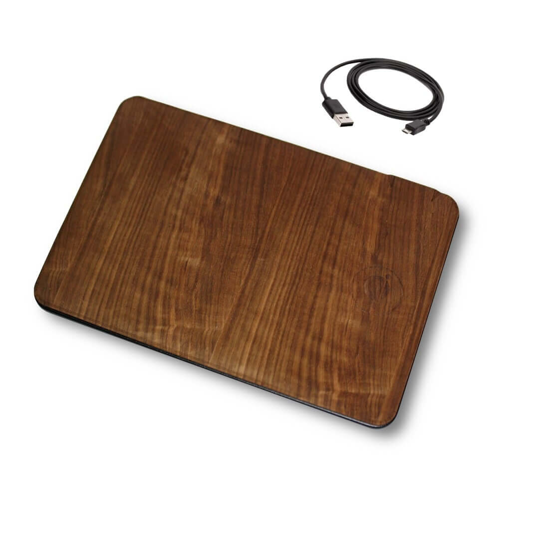 Oversize Wood Mousepad with 15 watt Wireless Fast Charger - Che Cose Belle