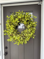 Oversized Mixed Green Foliage Twig Door Wreath | 30'' - Che Cose Belle