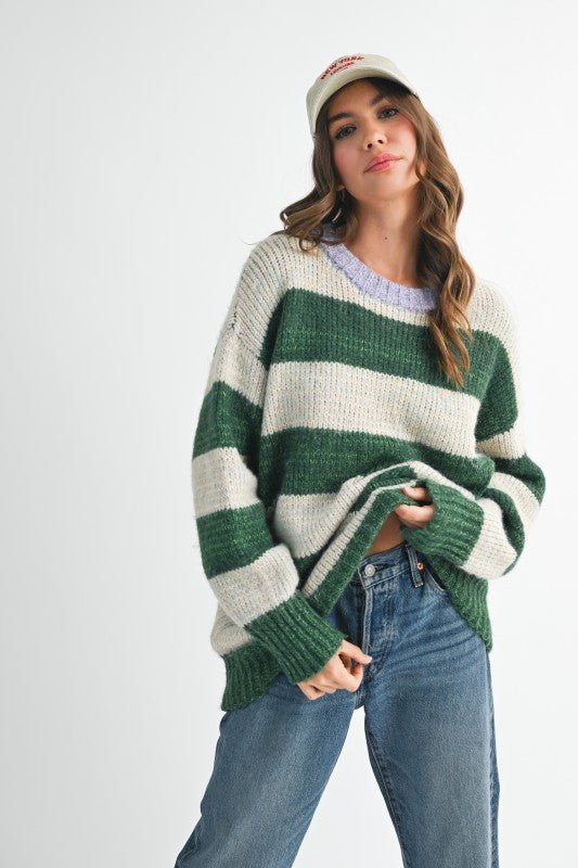 Oversized Striped Sweater - Che Cose Belle