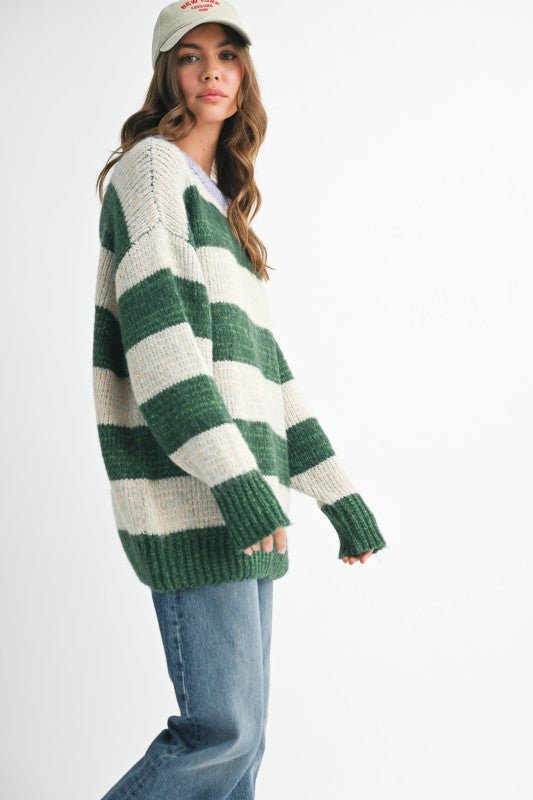 Oversized Striped Sweater - Che Cose Belle