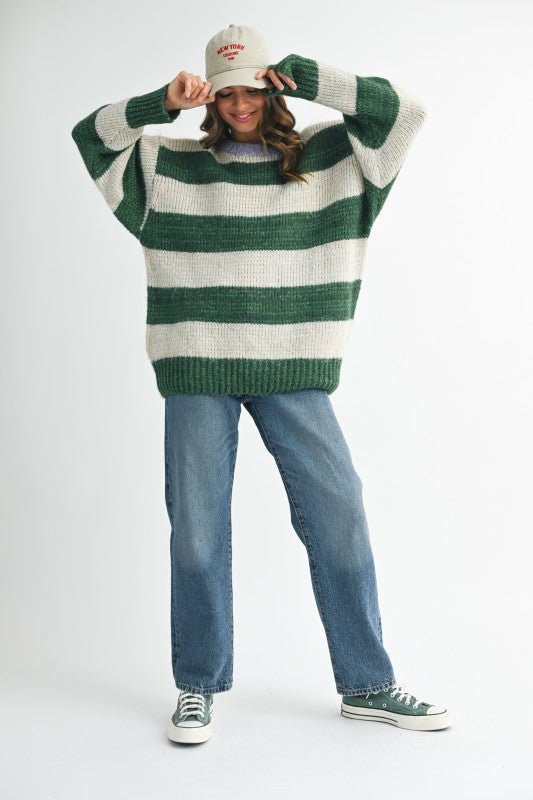 Oversized Striped Sweater - Che Cose Belle