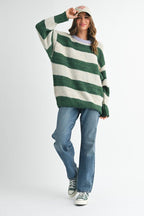 Oversized Striped Sweater - Che Cose Belle