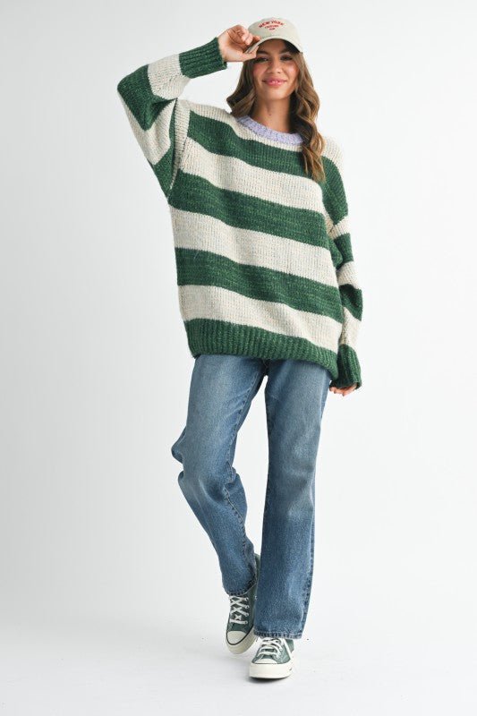 Oversized Striped Sweater - Che Cose Belle